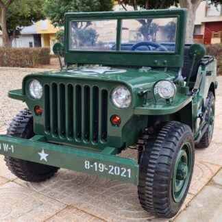 COCHE Jeep MILITAR 24V, Willys, 4X4, FULL OPTION, RC, 3 plazas. INDA263-LEG6950921